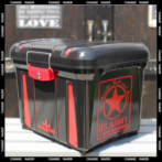 チェンジメイカー カブ用リアボックス赤色